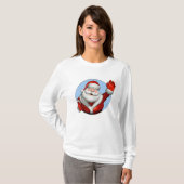 Santa Claus T-Shirt Women (Voorkant volledig)