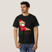 santa claus t-shirts voor kerst tijdens de kerstpe (Voorkant volledig)