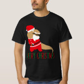 santa claus t-shirts voor kerst tijdens de kerstpe (Voorkant)