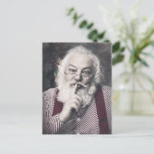 Santa Claus telling you to be quiet Feestdagenkaart (Staand voorkant)