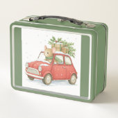 Santa Claus the mouse carries presenMetal Lunchbox (Achterkant)