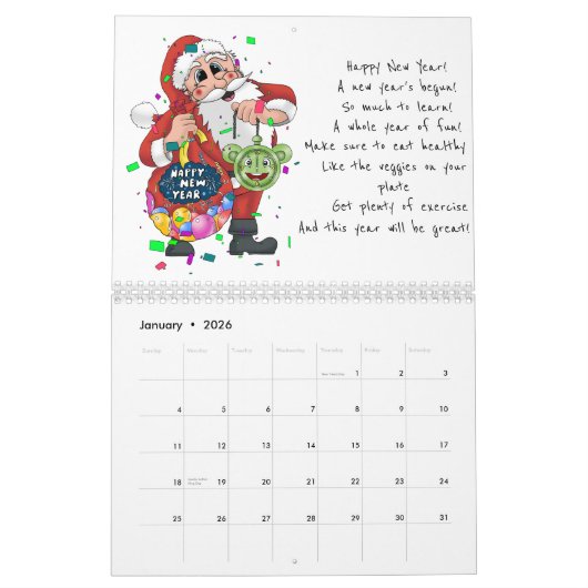 Santa Claus Thed Kalender (Jan 2026)
