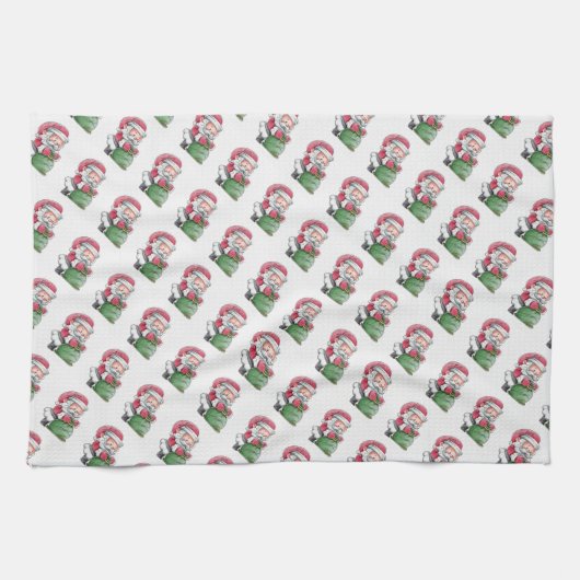 Santa Claus Theedoek (Horizontaal)