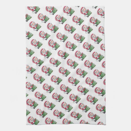 Santa Claus Theedoek (Verticaal)