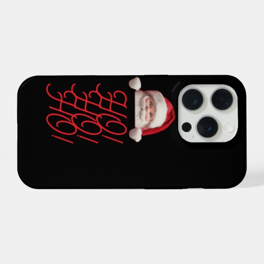 santa claus themed phone case iPhone hoesje (Achterkant horizontaal)