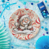 Santa Claus Thinking As He Fell  Papieren Bordje (Feest)