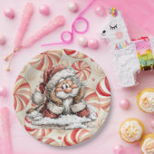 Santa Claus Thinking As He Fell  Papieren Bordje (Feest)