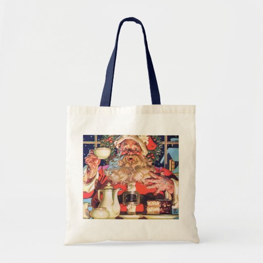 Santa Claus thuis Tote Bag (Voorkant)