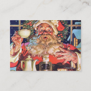 Santa Claus thuis Visitekaartje