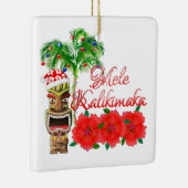 Santa Claus Tiki Mele Kalikimaka Keramisch Ornament (Rechts)