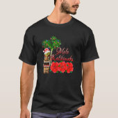 Santa Claus Tiki Mele Kalikimaka Kerstmis in Hawa T-shirt (Voorkant)