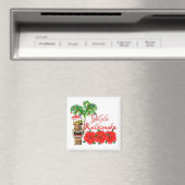 Santa Claus Tiki Mele Kalikimaka Magneet (Insitu (Vaatwasser))
