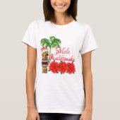 Santa Claus Tiki Mele Kalikimaka T-shirt (Voorkant)