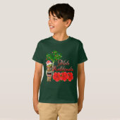 Santa Claus Tiki Mele Kalikimaka T-shirt (Voorkant volledig)