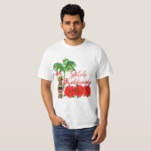 Santa Claus Tiki Mele Kalikimaka T-shirt (Voorkant volledig)
