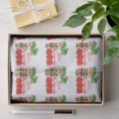 Santa Claus Tiki Mele Kalikimaka Tissuepapier (Geschenk)