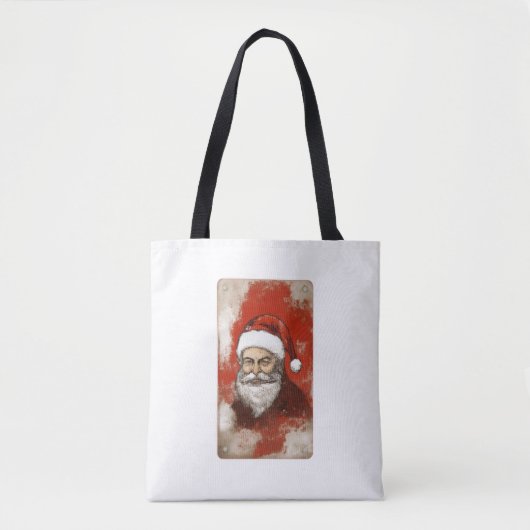  Santa Claus Tole Art Canvas Tote Bag (Voorkant)
