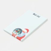 Santa Claus Town in Wereldbol Post-it® Notes (Schuin)