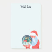 Santa Claus Town in Wereldbol Post-it® Notes (Voorkant)