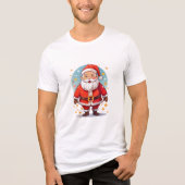 Santa Claus Tri-Blend Shirt (Voorkant)