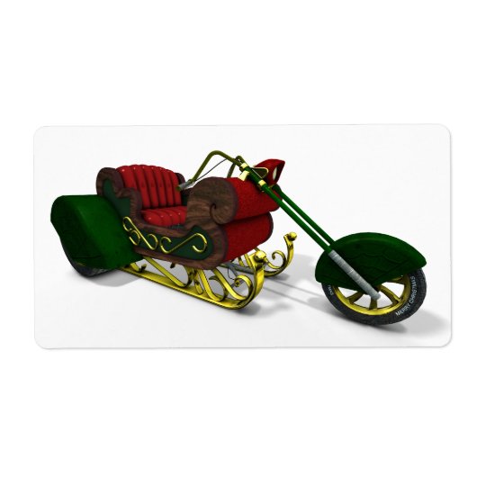Santa Claus' Trike Etiket (Voorkant)