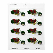 Santa Claus' Trike Etiket (Full Sheet)