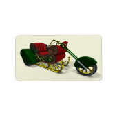 Santa Claus' Trike Etiket (Voorkant)