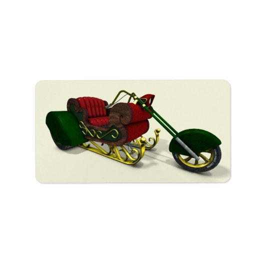 Santa Claus' Trike Etiket (Voorkant)