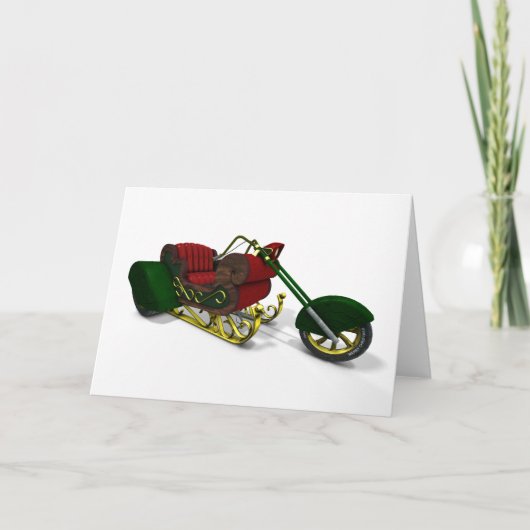 Santa Claus Trike Feestdagen Kaart (Voorkant)