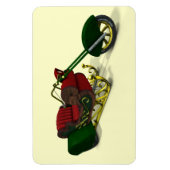 Santa Claus' Trike Magneet (Verticaal)