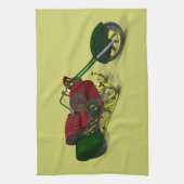 Santa Claus' Trike Theedoek (Verticaal)