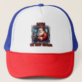 Santa Claus Trucker Kerstvakantie Rijfeest Trucker Pet (Voorkant)