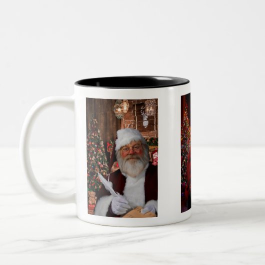 Santa Claus Tweekleurige Koffiemok (Links)