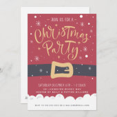 Santa Claus | Uitnodiging feestdag (Voorkant / Achterkant)