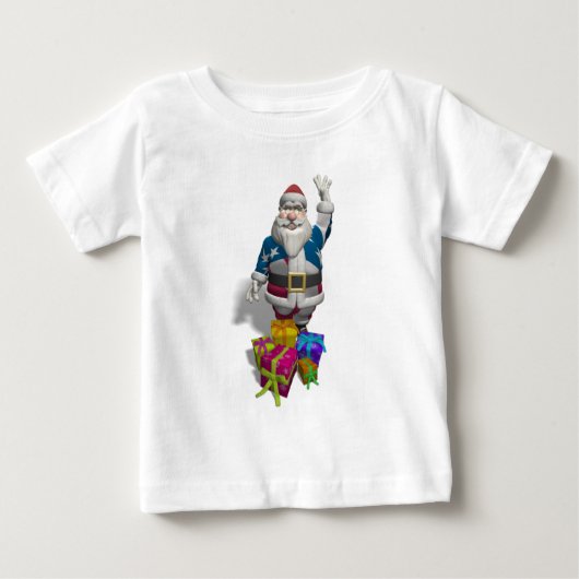 Santa Claus US Flag Jacket (Voorkant)