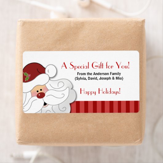 Santa Claus Vakantie Bakken / Koekje Sticker (Insitu)