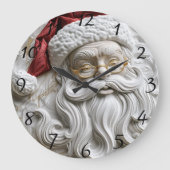 Santa Claus vakantie reliëf kunst Grote Klok (Voorkant)