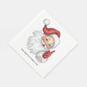 Santa Claus Vakantiepapier Servet (Hoek)