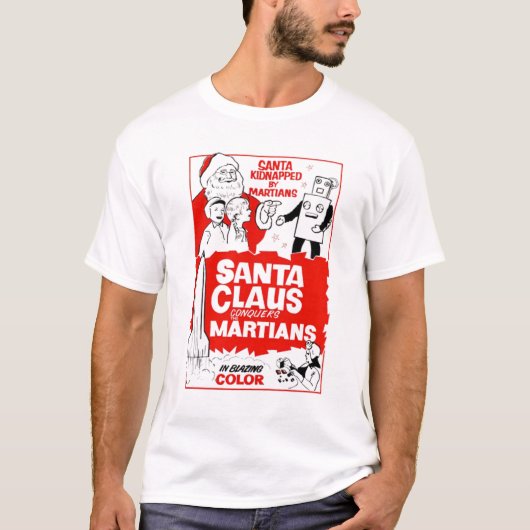 Santa Claus verovert het Martians Movie Shirt (Voorkant)