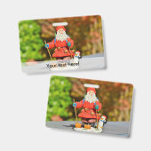 Santa Claus-versiering Badge (Voor- en achterkant)
