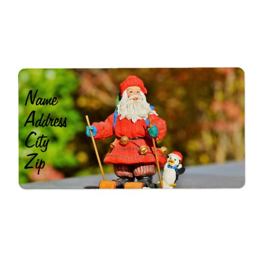 Santa Claus-versiering Etiket (Voorkant)