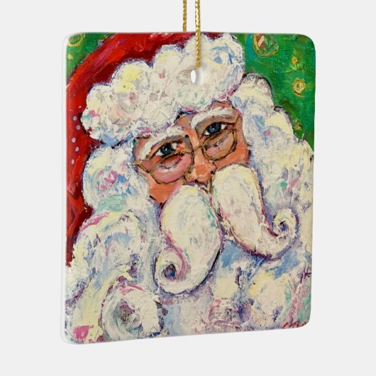Santa Claus-versiering Keramisch Ornament (Rechts)