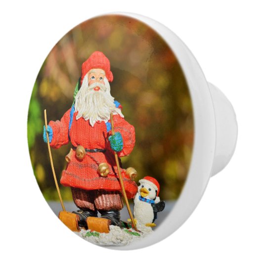 Santa Claus-versiering Keramische Knop (Rechts)