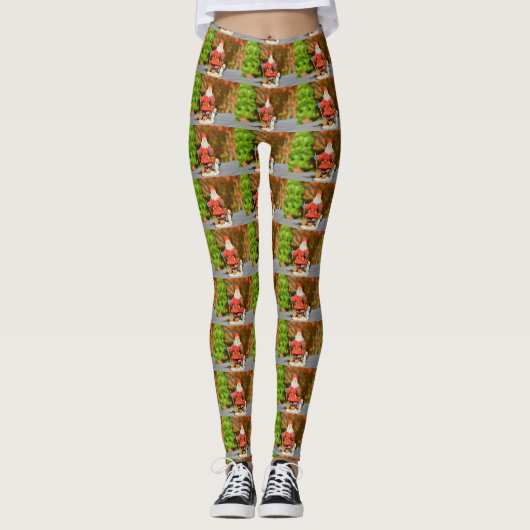 Santa Claus-versiering Leggings (Voorkant)