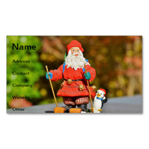 Santa Claus-versiering Magnetisch Visitekaartje