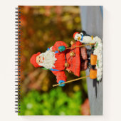 Santa Claus-versiering Notitieboek (Voorkant)