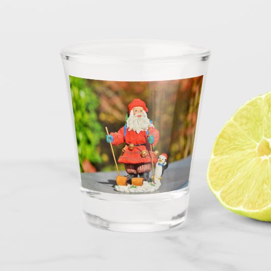 Santa Claus-versiering Shot Glas (Voorkant)