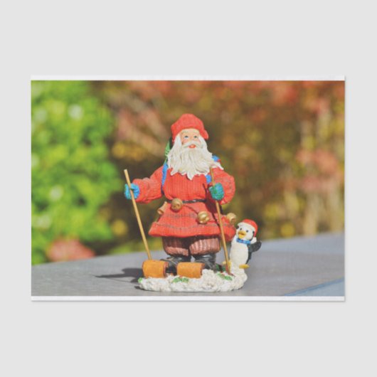 Santa Claus-versiering Tissuepapier (Voorkant)