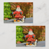 Santa Claus-versiering Visitekaartje (Voorkant / Achterkant)