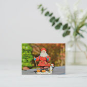 Santa Claus-versiering Visitekaartje (Staand voorkant)